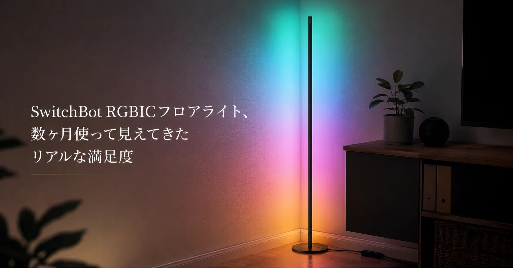 新品2台 SwitchBot RGBIC フロアライト スマート照明 SwitchBot RGBICフロアライト、数ヶ月使って見えてきたリアルな満足度
