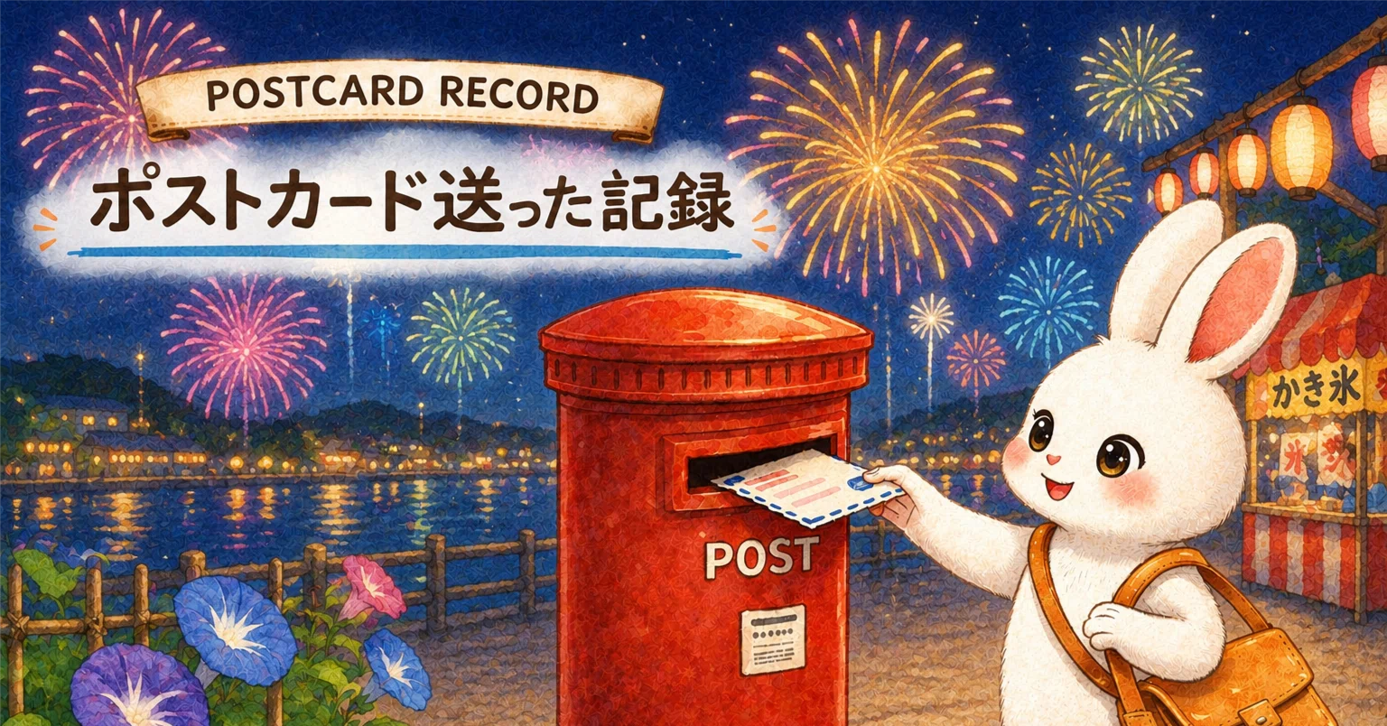 ポストクロッシング8月に送ったカードたち｜mayuma