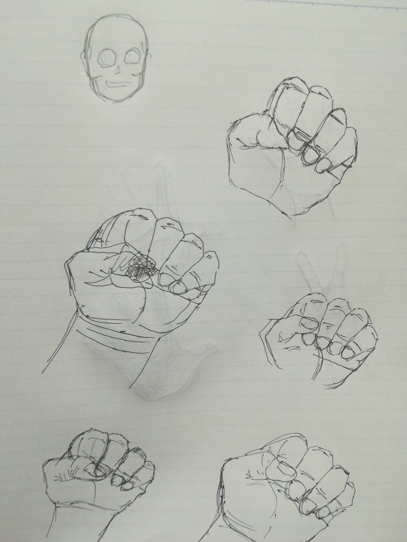 絵練習7日目と手について色々と かえる Note