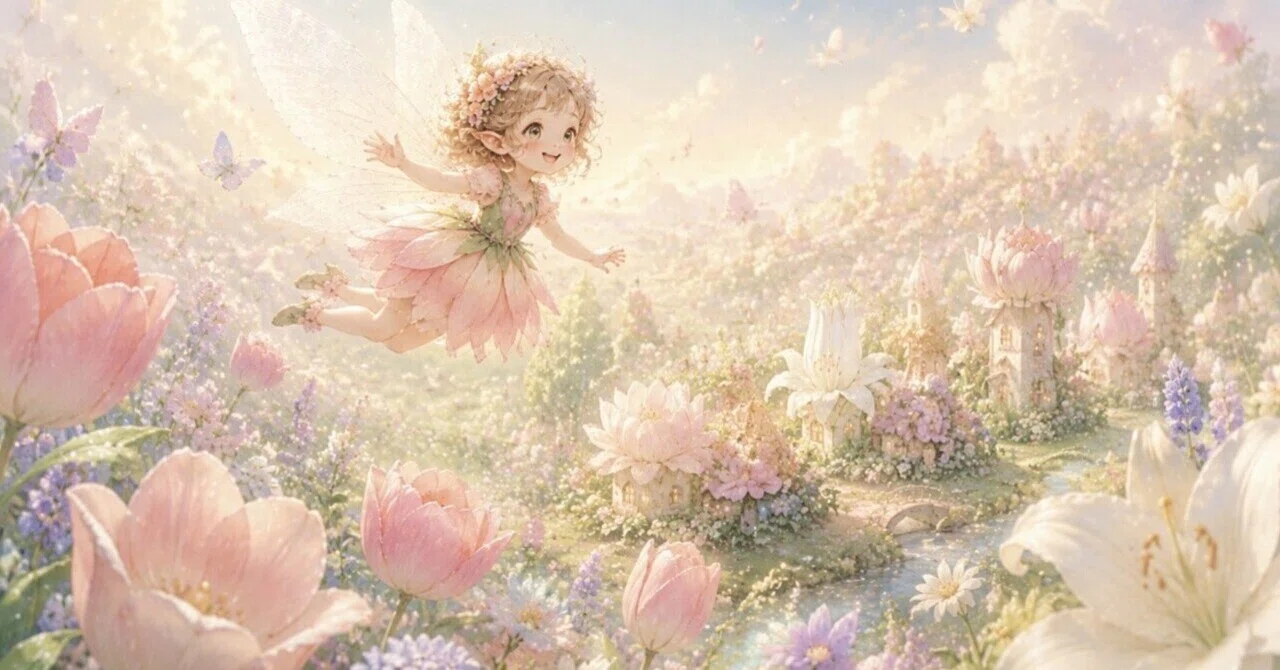 花の街図鑑|妖精さんイラストPart5🧚｜ポワポワ