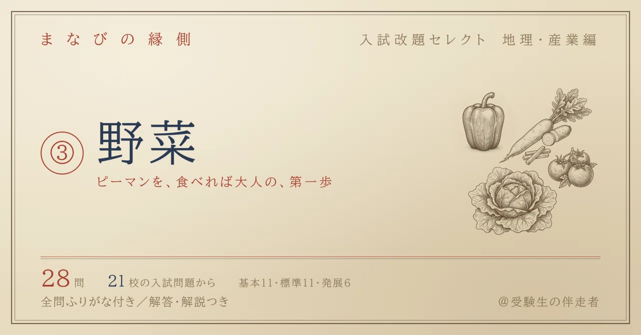 [Junior High School Entrance Exam/Geography] Agriculture & Industry ...