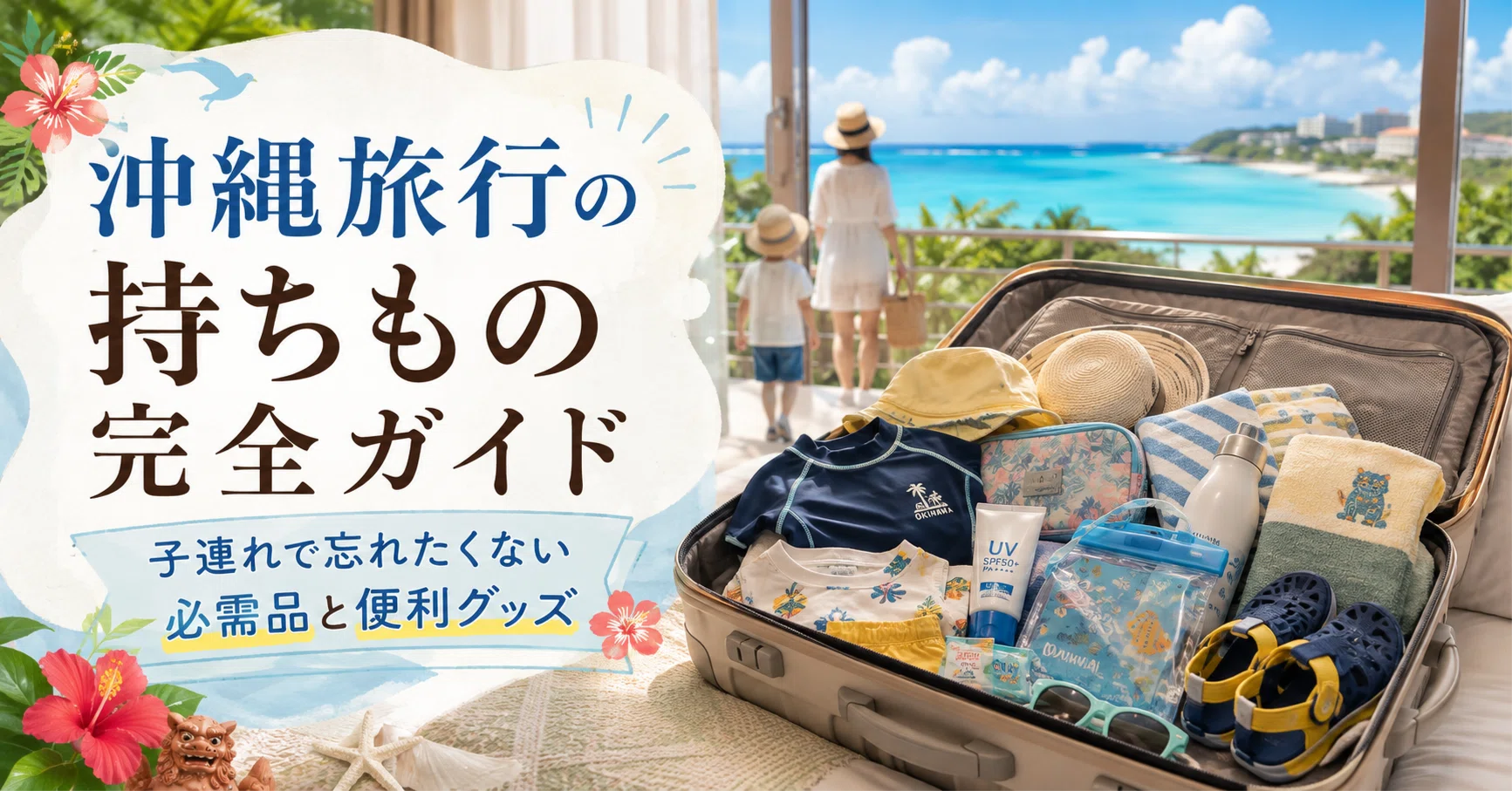 沖縄旅行の持ちもの完全ガイド｜子連れで忘れたくない必需品と便利