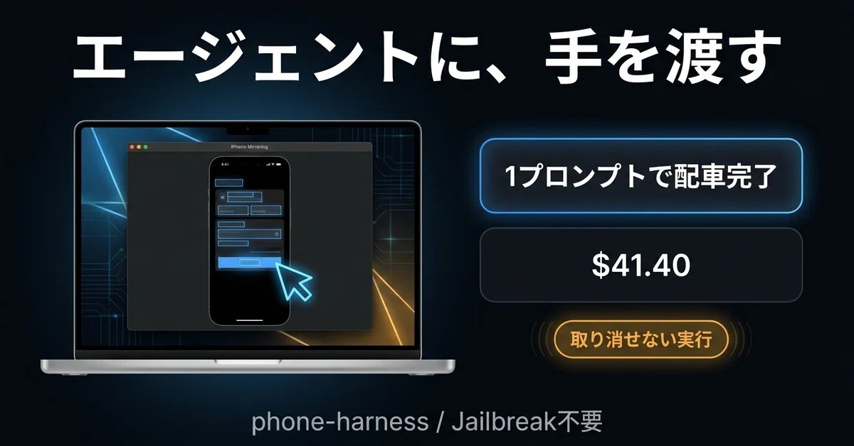 解説】Claude Codeが実機iPhoneを操作する「phone-harness」──1