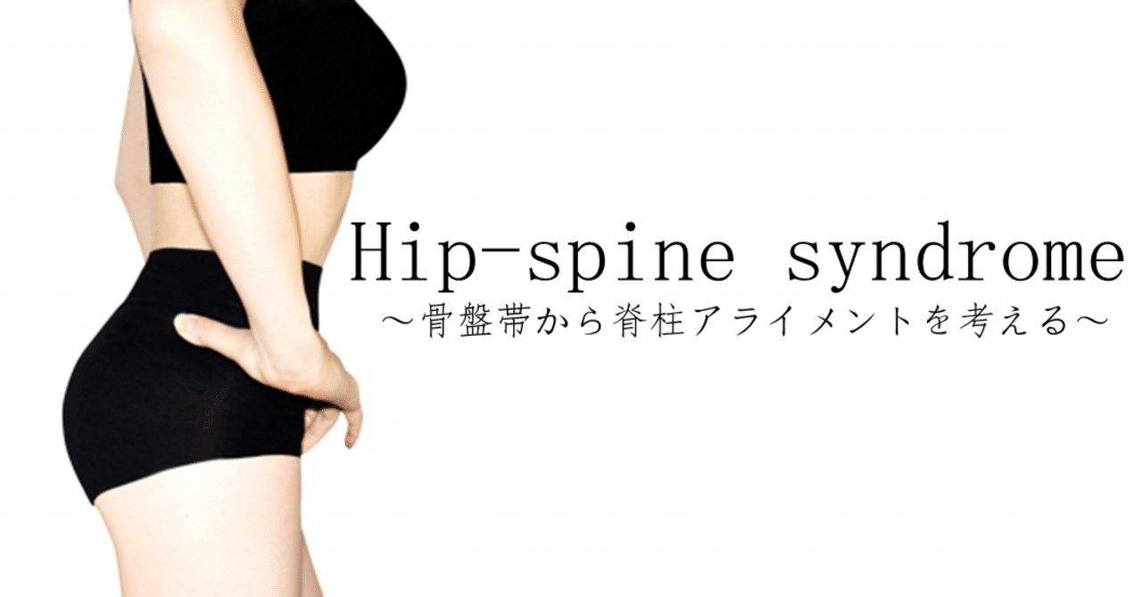 Hip-spine syndrome~骨盤帯から脊柱アライメントを考える~|Lee Hip-spine syndrome~骨盤帯から脊柱アライメントを考える~|Lee