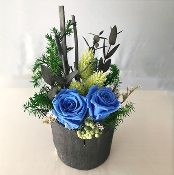 Takesumi 飾り竹炭 花飾り 青 竹炭インテリア Takesumi Note