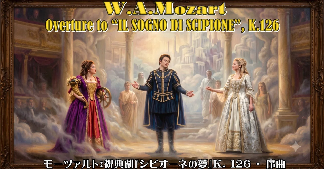 モーツァルト:音楽劇「シピオーネの夢」 DTM】モーツァルト：祝典劇『シピオーネの夢』K. 126 ‐ 序曲｜フンメル