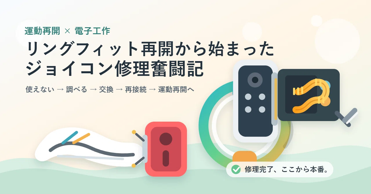 switch 本体＋リングフィット　(ジョイコン故障) リングフィット再開から始まったジョイコン修理奮闘記｜pivo