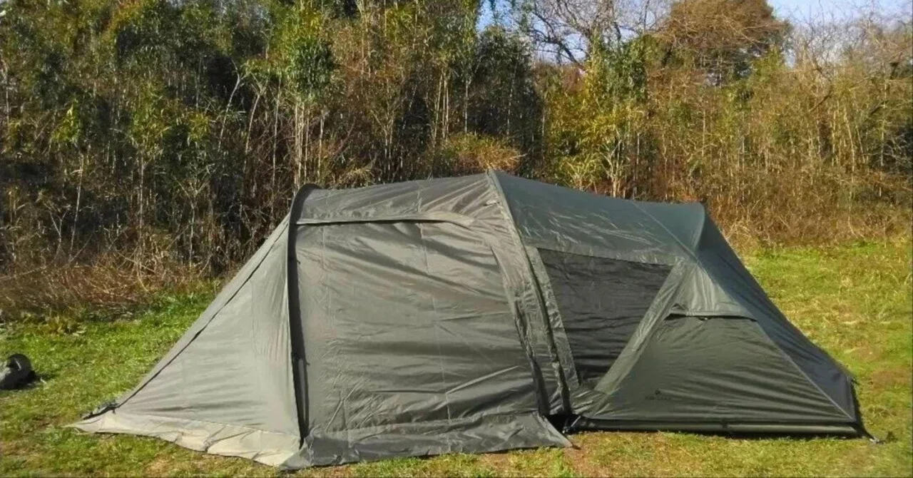 KIMICAMP カブトテントと前幕 テントバカの激レアテント情報 Kimicamp カブトテント+前幕｜尾上