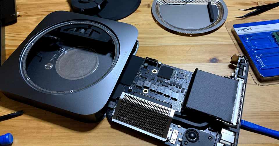 Mac Mini 2018 のメモリを交換した感想 なにがし Note