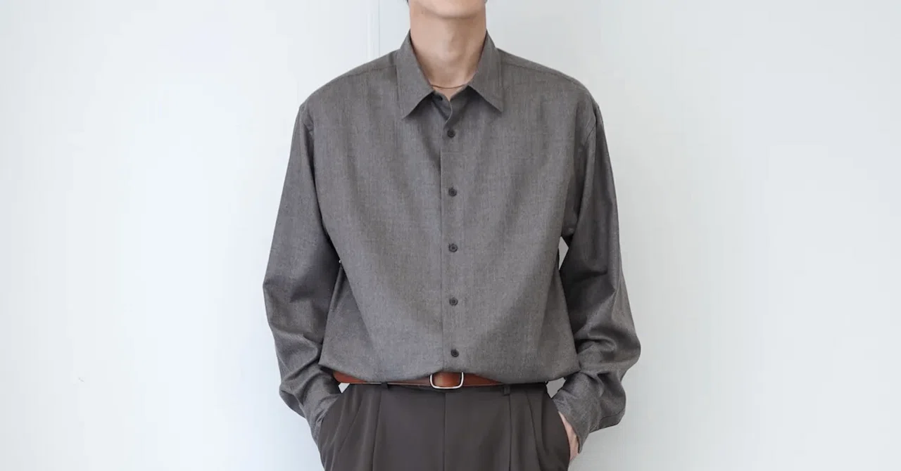 AURALEEらしい軽やかなウールシャツ「SUPER LIGHT WOOL SHIRT」入荷