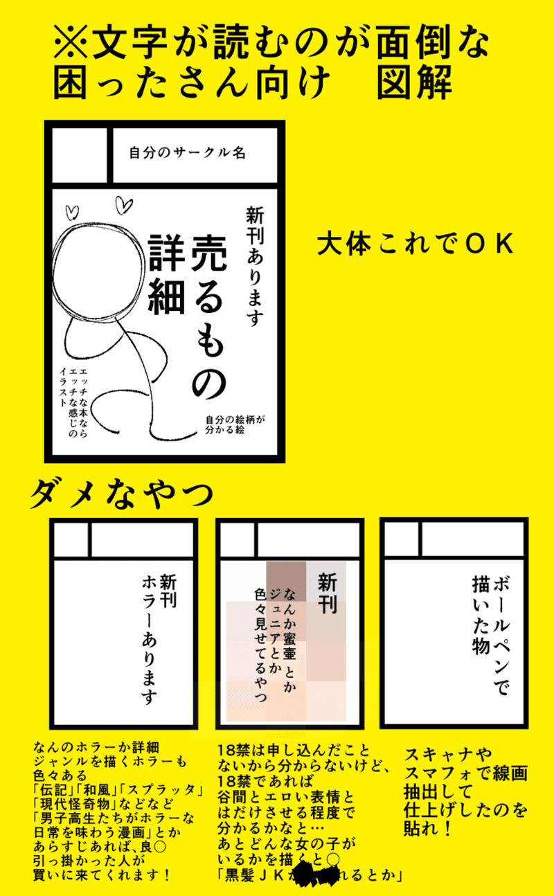 同人イベントで落とされない サークルカットの描き方 晴十ナツメグ 漫画家 Note