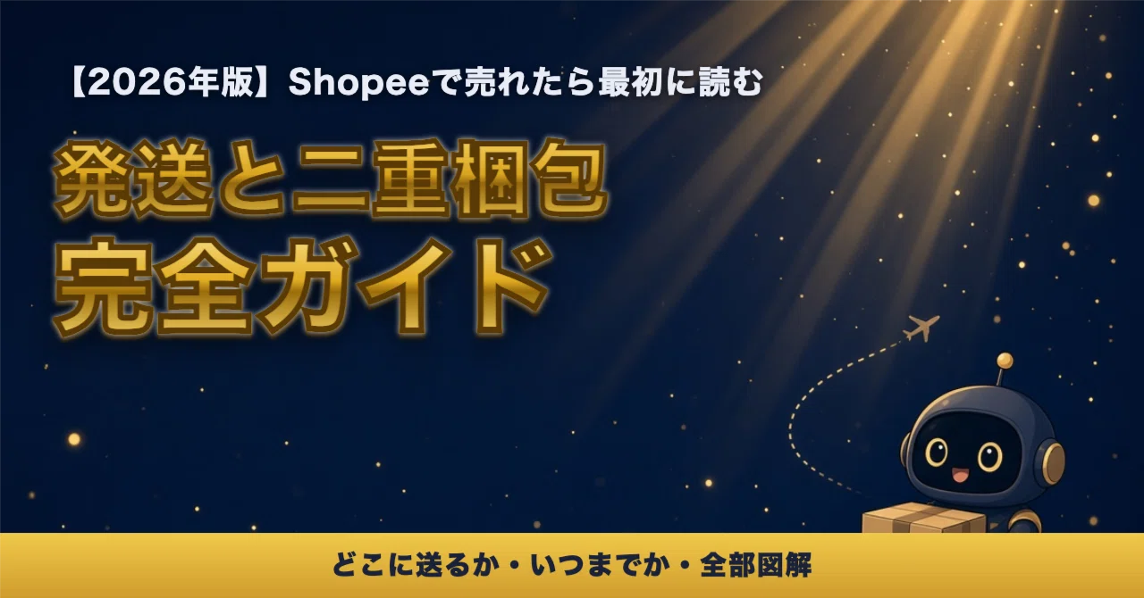 2026年版】Shopeeで売れた後にやること全部｜SLS発送・二重梱包