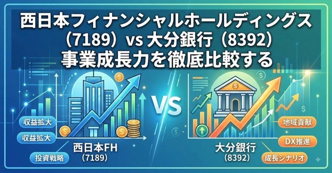 西日本フィナンシャルホールディングス（7189）vs 大分銀行（8392