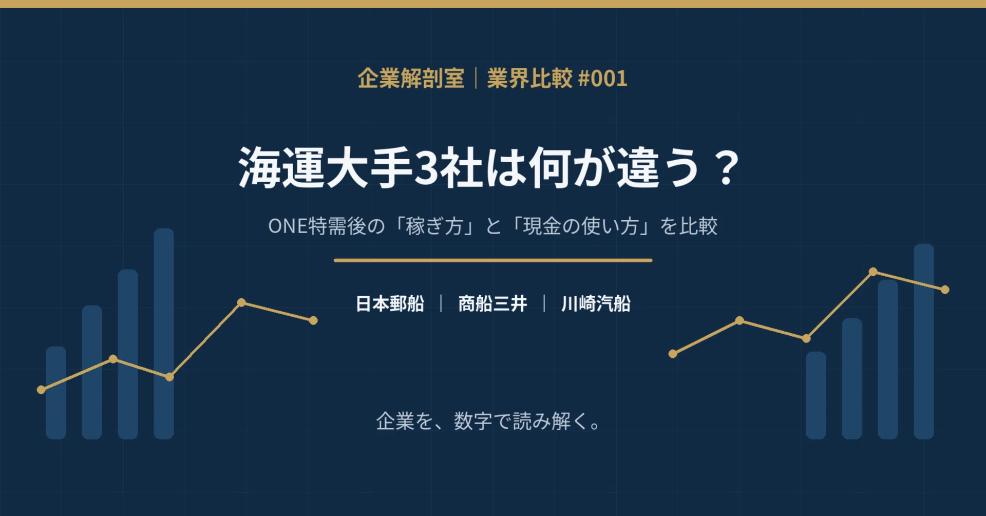 海運大手3社は何が違う？ 日本郵船・商船三井・川崎汽船を5年の財務で