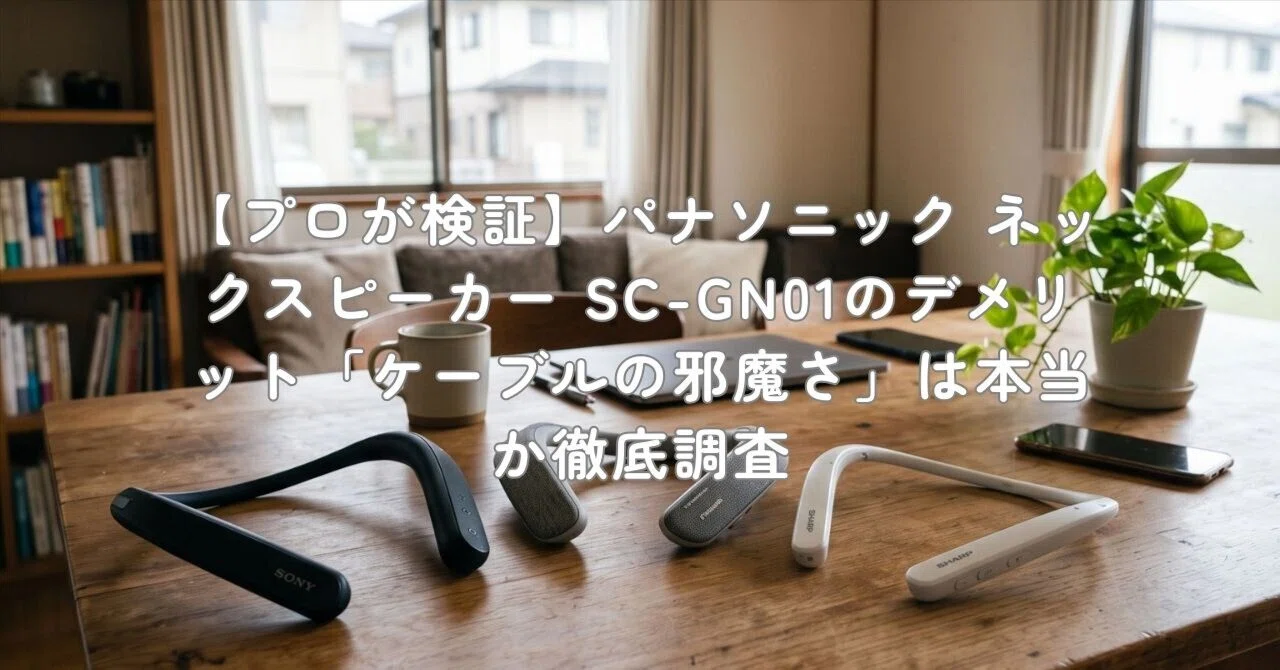 プロが検証】パナソニック ネックスピーカー SC-GN01のデメリット