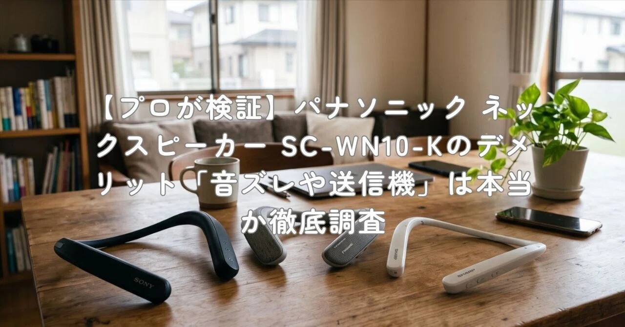 プロが検証】パナソニック ネックスピーカー SC-WN10-Kのデメリット