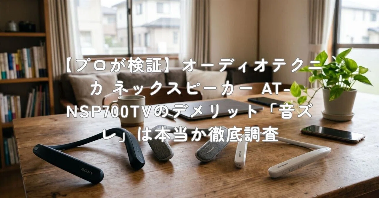 プロが検証】オーディオテクニカ ネックスピーカー AT-NSP700TVの