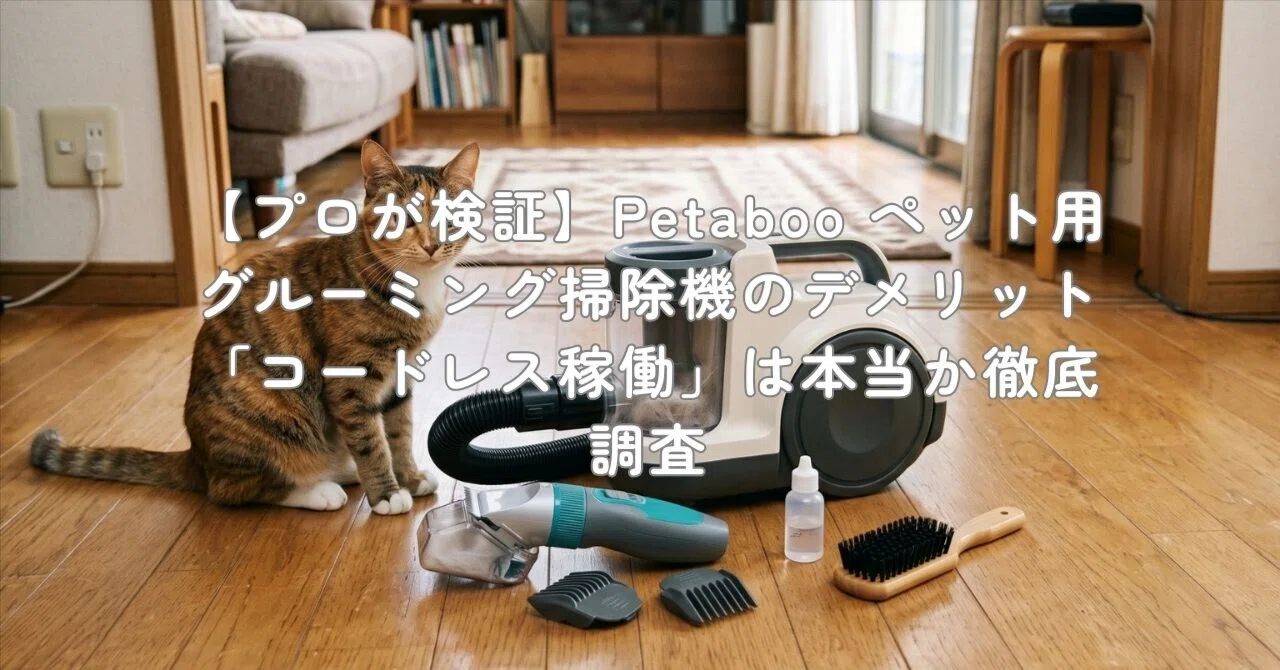 プロが検証】Petaboo ペット用グルーミング掃除機のデメリット