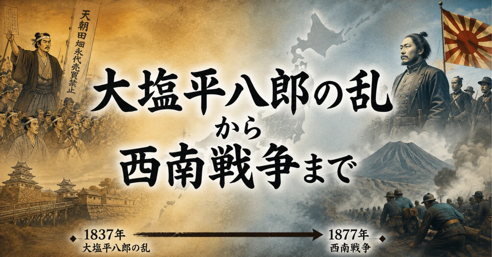 幕末・明治維新を大塩起点で幅広く考える｜ミカイターいなお＠実用地歴