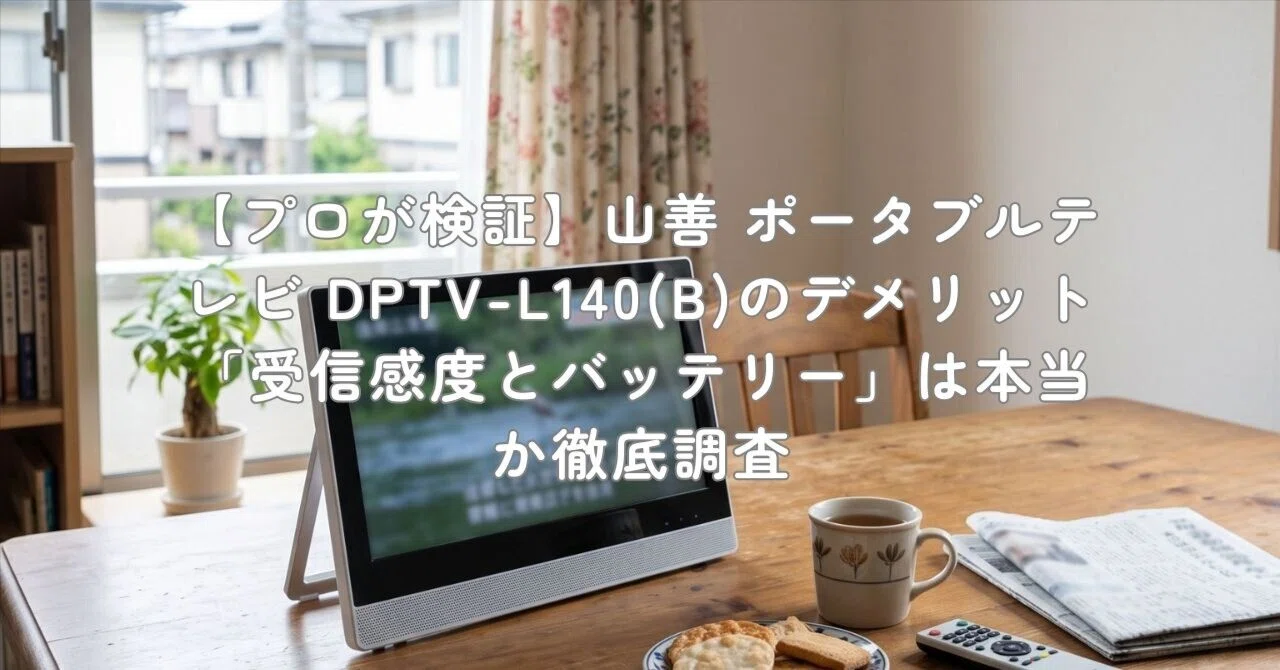 プロが検証】山善 ポータブルテレビ DPTV-L140(B)のデメリット「受信