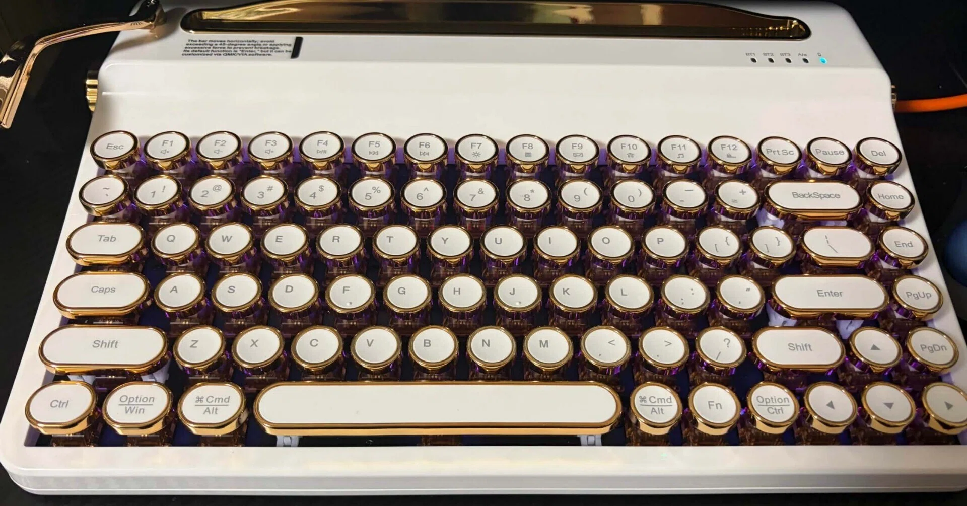 39 タイプライター風のキーボード YUNZII QL75がずっと欲しかったので