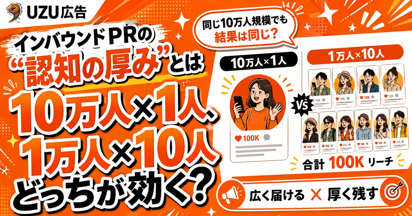 10万人×1人より、1万人×10人。UZUが考える「認知の厚み」｜インフル