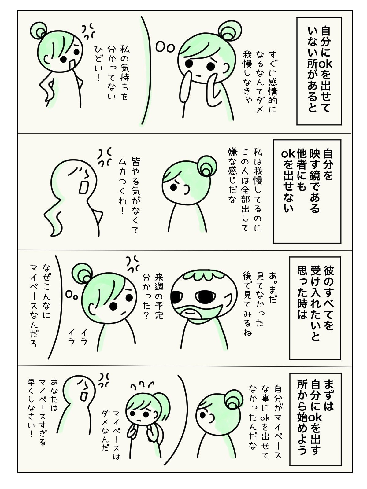 彼を理解するには 自分にokを出すところから ツインレイ ツインソウル すべてok 鏡の法則 坂口トマリ 漫画家 カウンセラー セラピスト Note