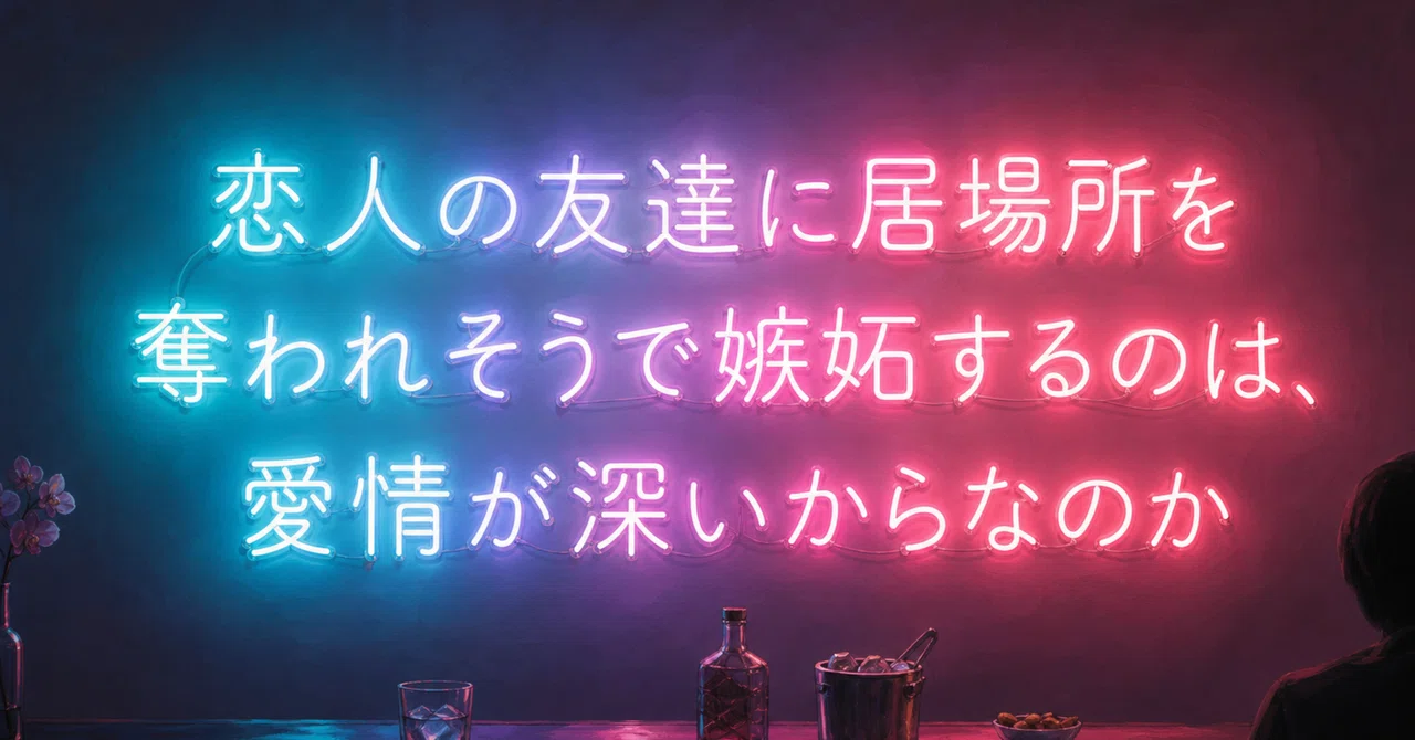恋人の友達に居場所を奪われそうで嫉妬するのは、愛情が深いからなのか｜理沙ママ