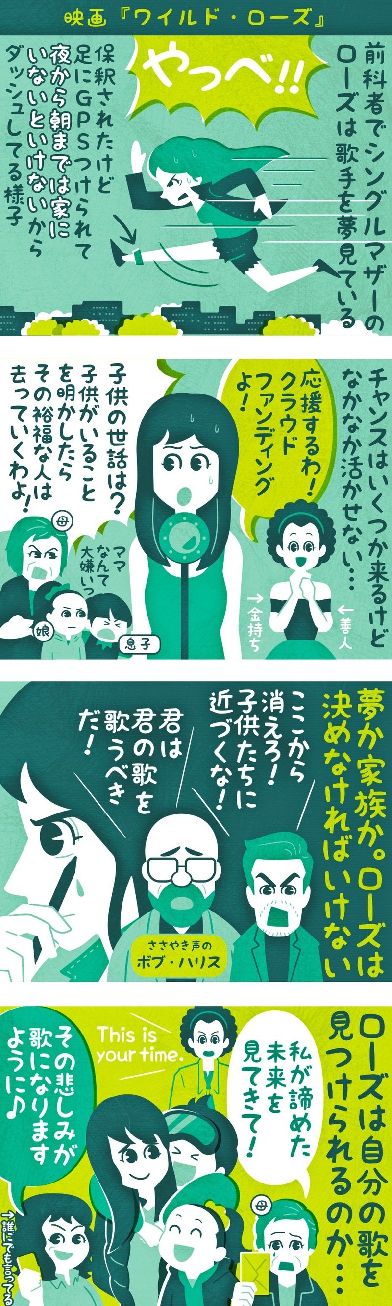 シングルマザーと四苦八苦 映画 ワイルド ローズ ネタバレあり 主題歌訳詞あり フクイヒロシ 映画垢 Note