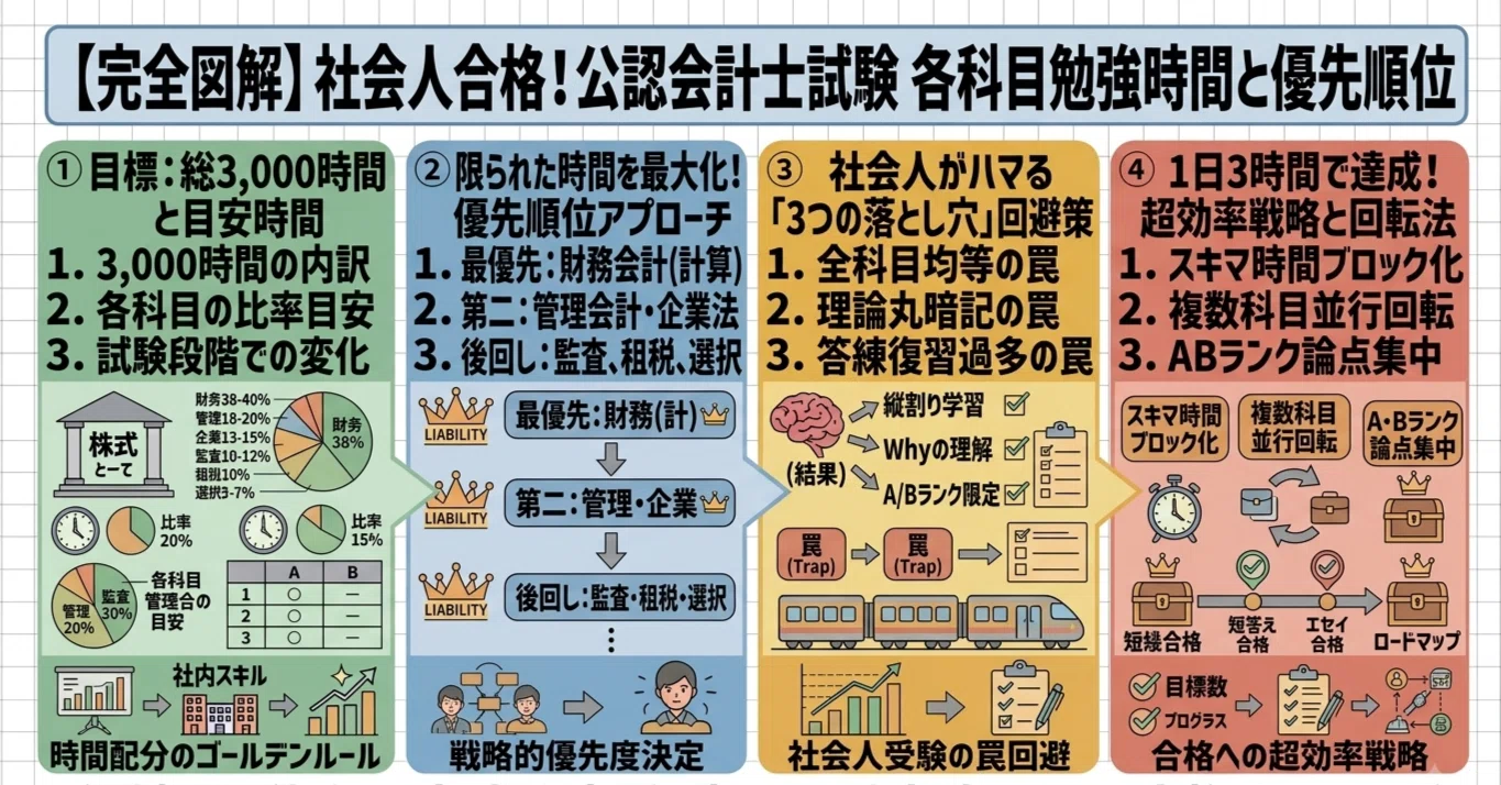 公認 会計士 勉強 時間