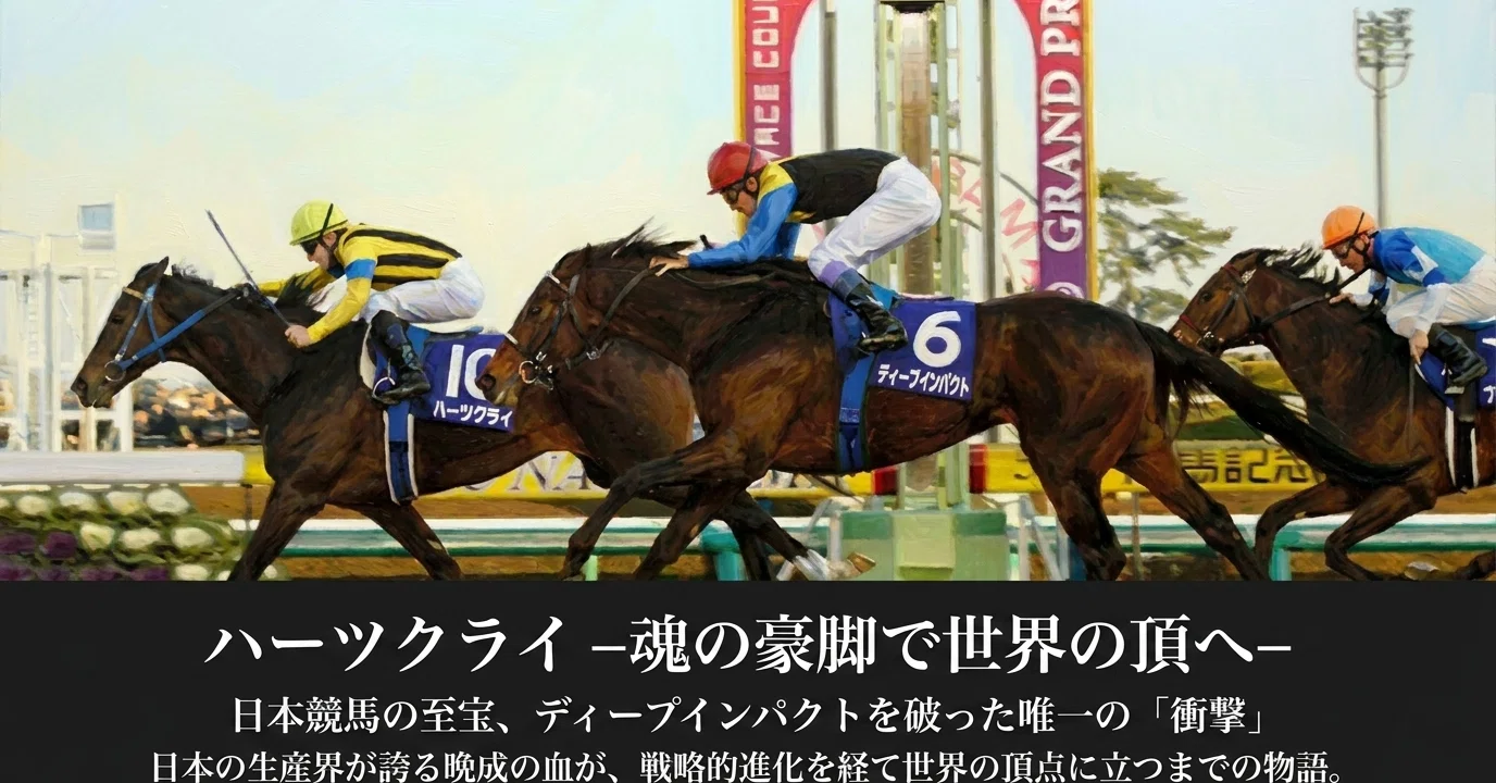 ハーツクライ -魂の豪脚で世界の頂へ-｜ハサミおじさん