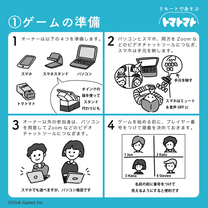リモートであそぶ トマトマト オインクゲームズ Note