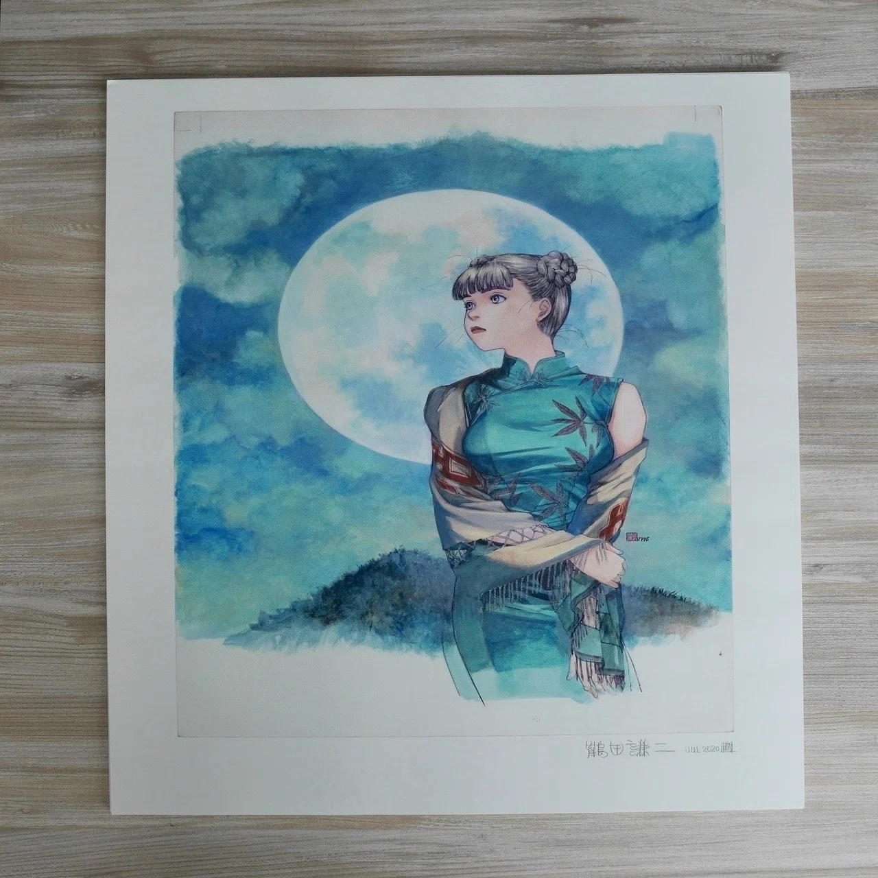 Here is the autographed reproduction original drawing by Kenji 