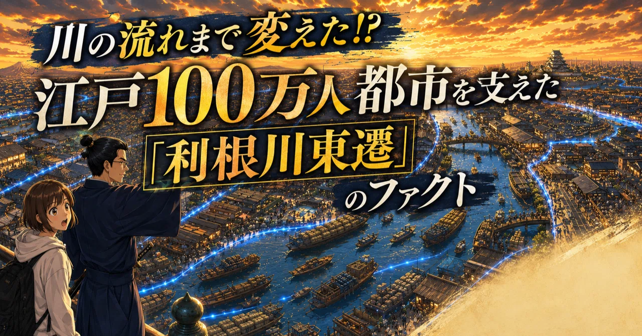 川の流れまで変えた!? 江戸100万人都市を支えた「利根川東遷」の