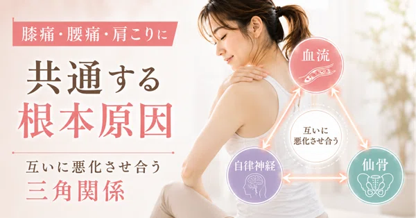 膝痛・腰痛・肩こりに共通する根本原因