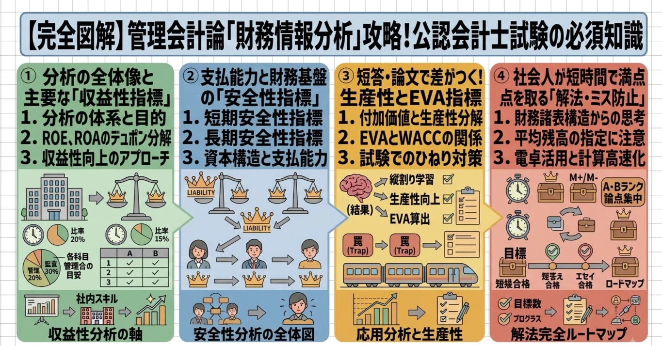 管理会計論「財務情報分析」攻略！公認会計士試験の必須知識｜マド