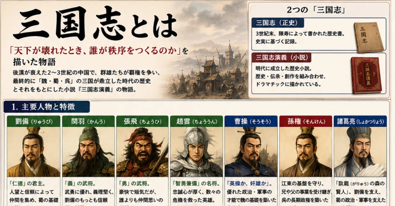 三国志』とは何か｜ゼネコン設備職の気づき