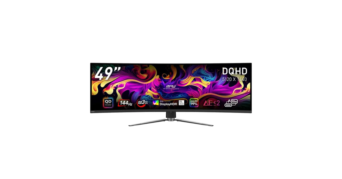 MSI MPG 491CQP QD-OLED レビュー｜49インチ湾曲ウルトラワイドの没入