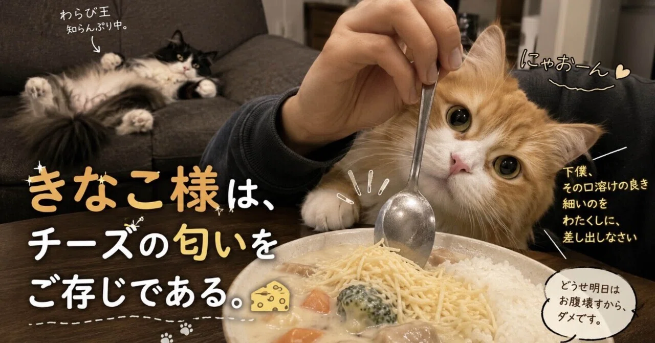 きなこ様は、チーズの匂いをご存じである。｜掌縁堂