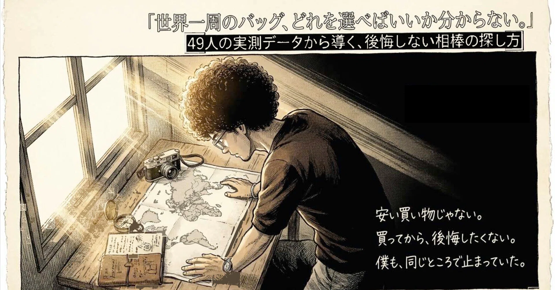 世界一周者のバックパック｜旅人49人の相棒を分析してみた｜パラッパ