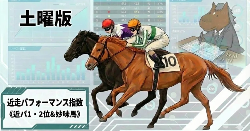 近パ１、２位＆妙味馬（2026年8月15日）