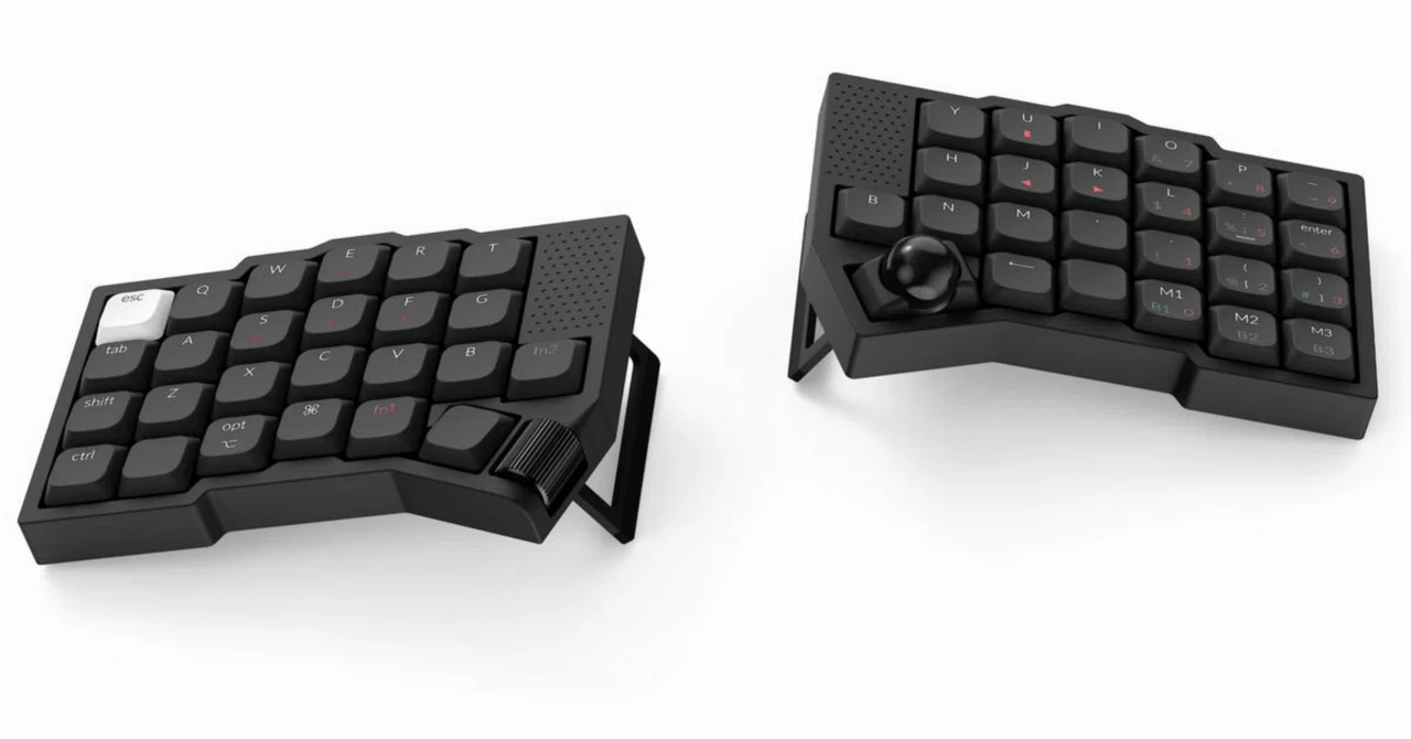 親指でカーソルが操れる分割キーボード : Keychron Orca echo｜Minimal