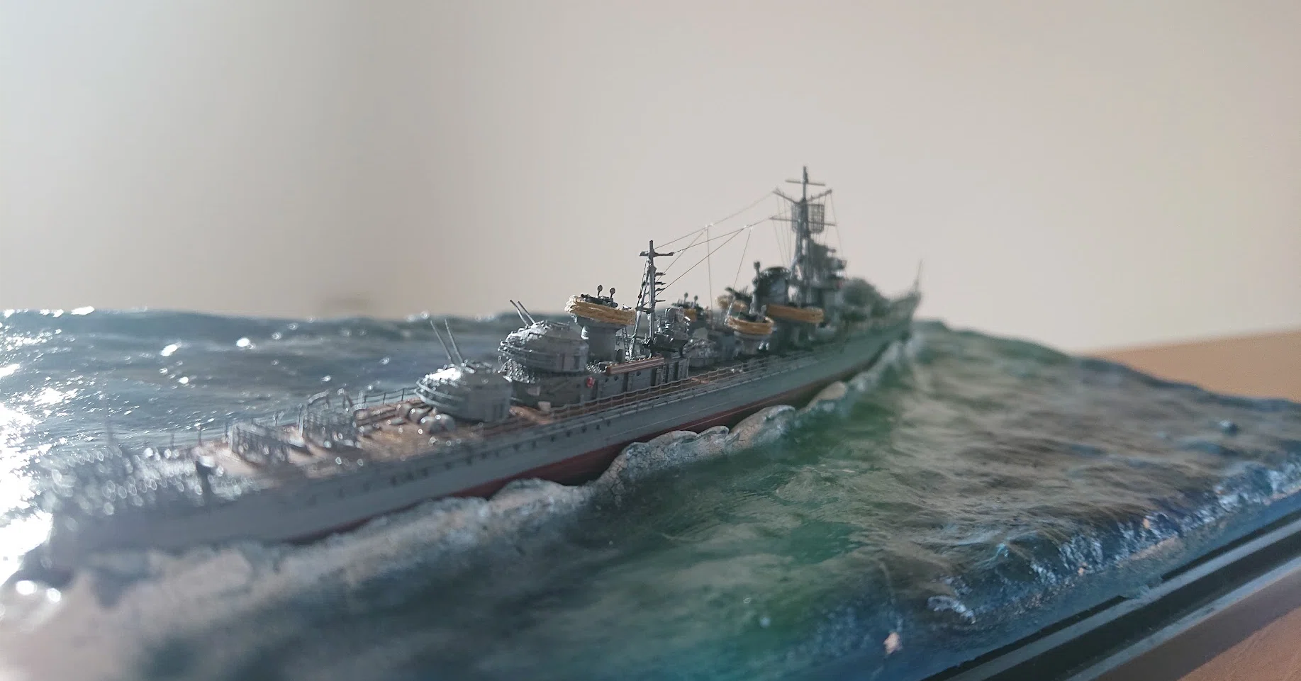 傑作】1/700駆逐艦ジオラマを全力で作ってみた！｜やくしぃ模型