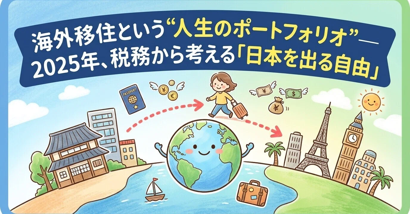 「海外移住のため、売却します。」 海外移住という“人生のポートフォリオ”― 2025年、税務から考える「日本