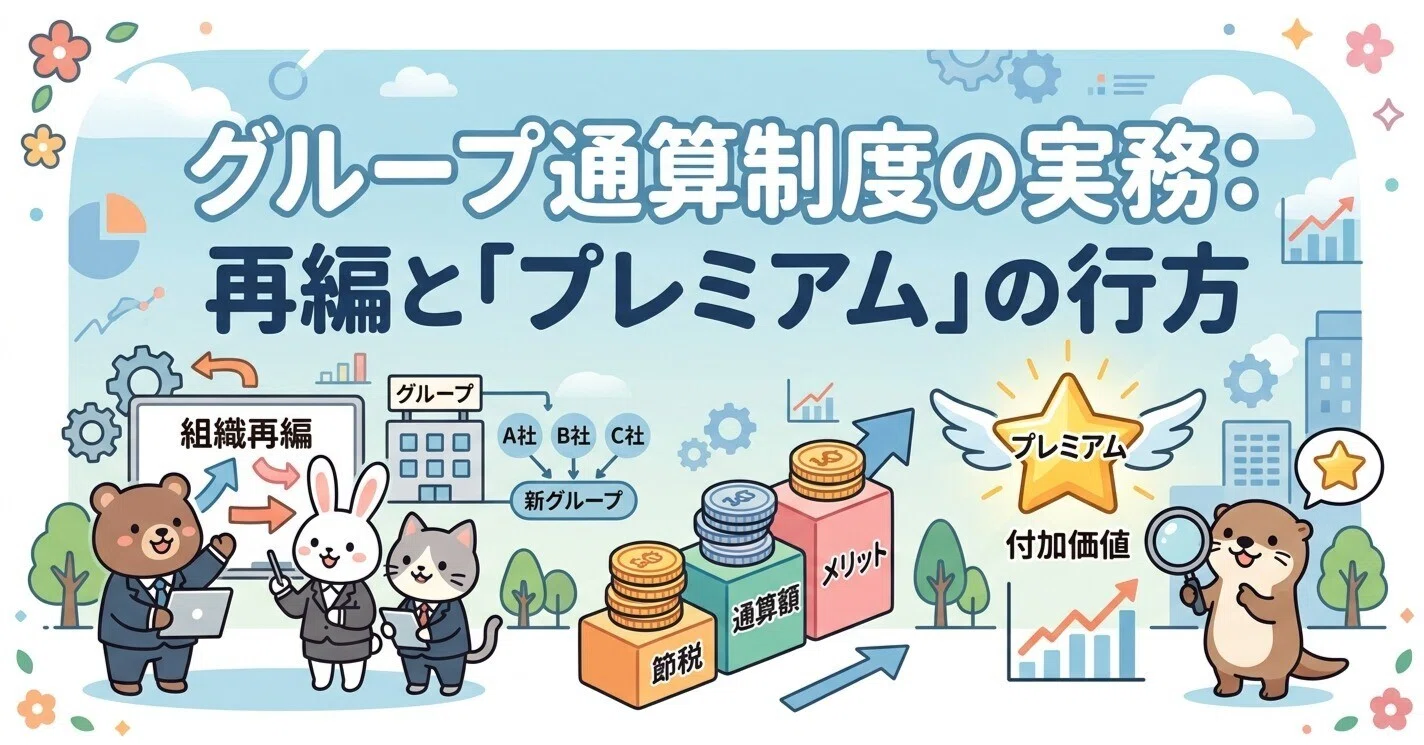 グループ通算制度の実務：再編と「プレミアム」の行方｜M&A税務のﾀﾝｼﾞﾛｰ