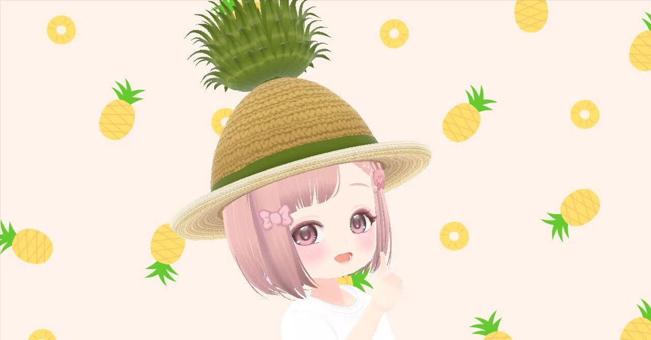 パイナップルハットだよ。｜おこめんこ