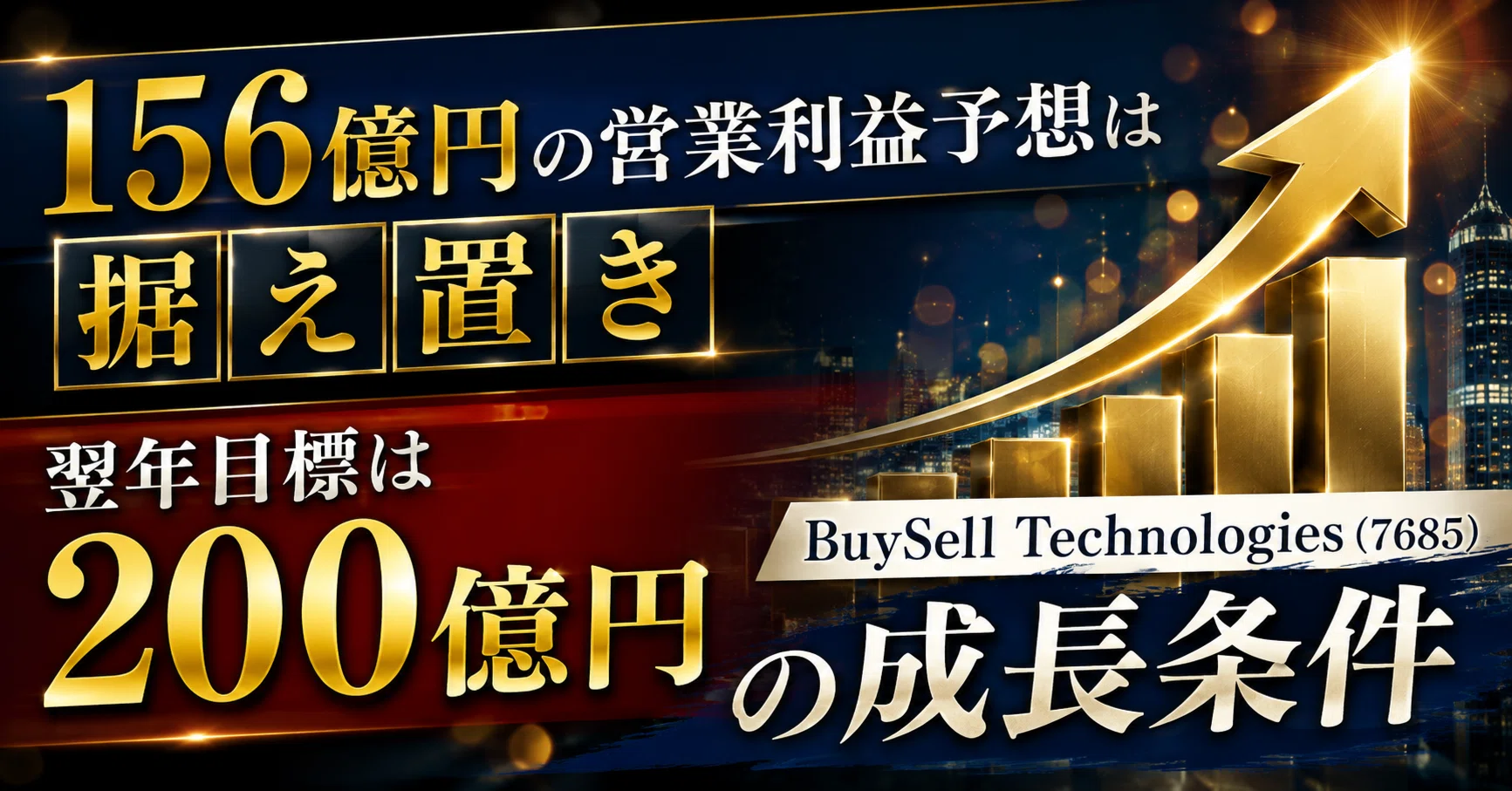 156億円の営業利益予想は据え置き、翌年目標は200億円。BuySell