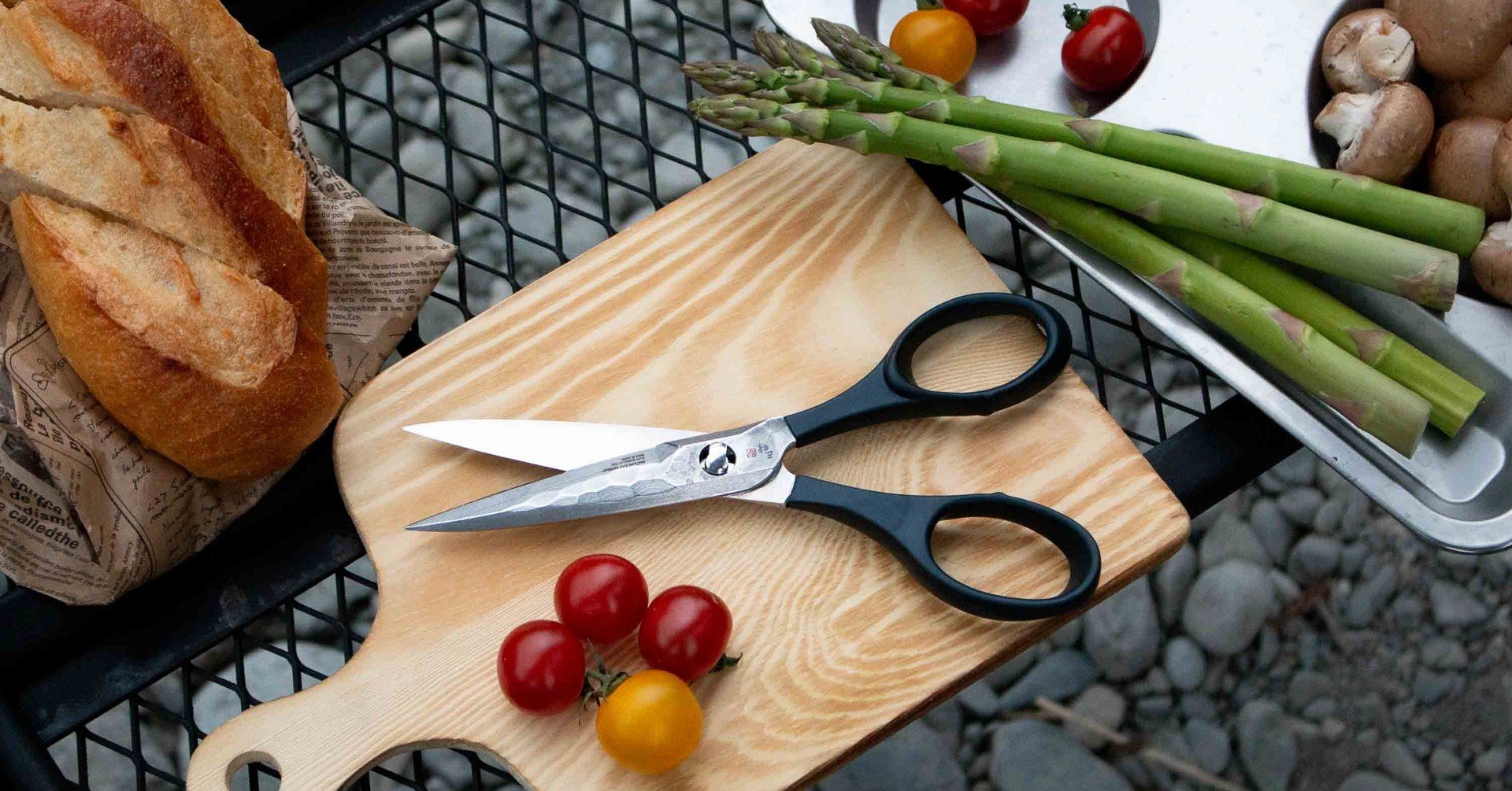 関の刃物 エムカスタ はさみ 富士山 ダマスカス 32層鋼 V金10号 桐箱