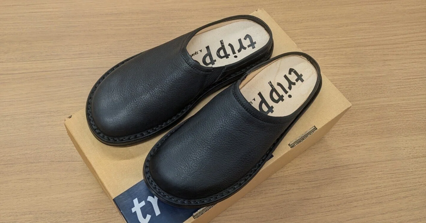 【希少】trippen Half-Yen イェン ブラック レザーサンダル 42 trippen HALF−YEN（トリッペン ハーフイェン） 最強の本革クロッグ