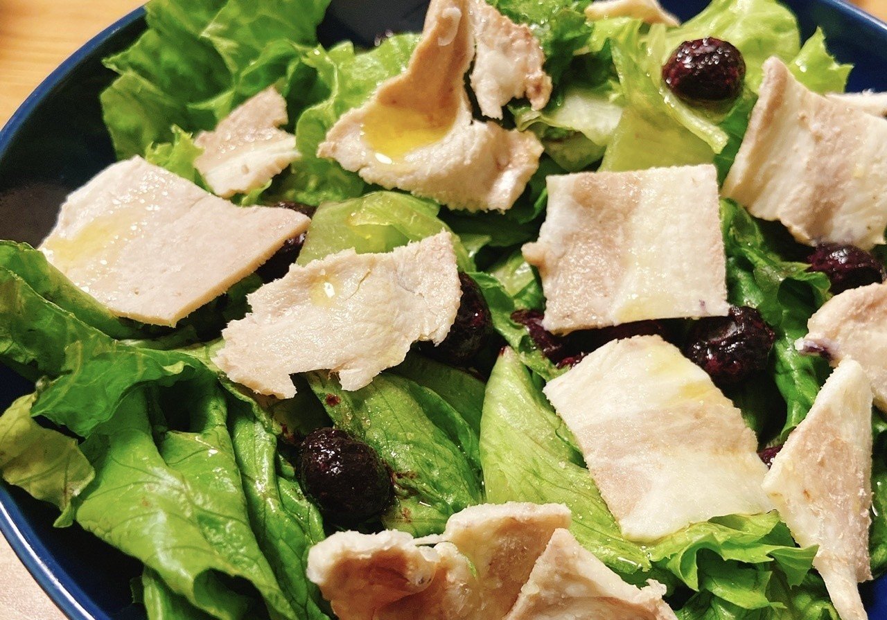 135 遅く帰った夜はサラダにベリーを やまみー Note